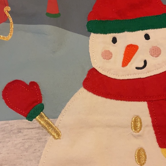 Mini Boden Snowman shirt NWT 9-10Y 140cm - Picture 4 of 7